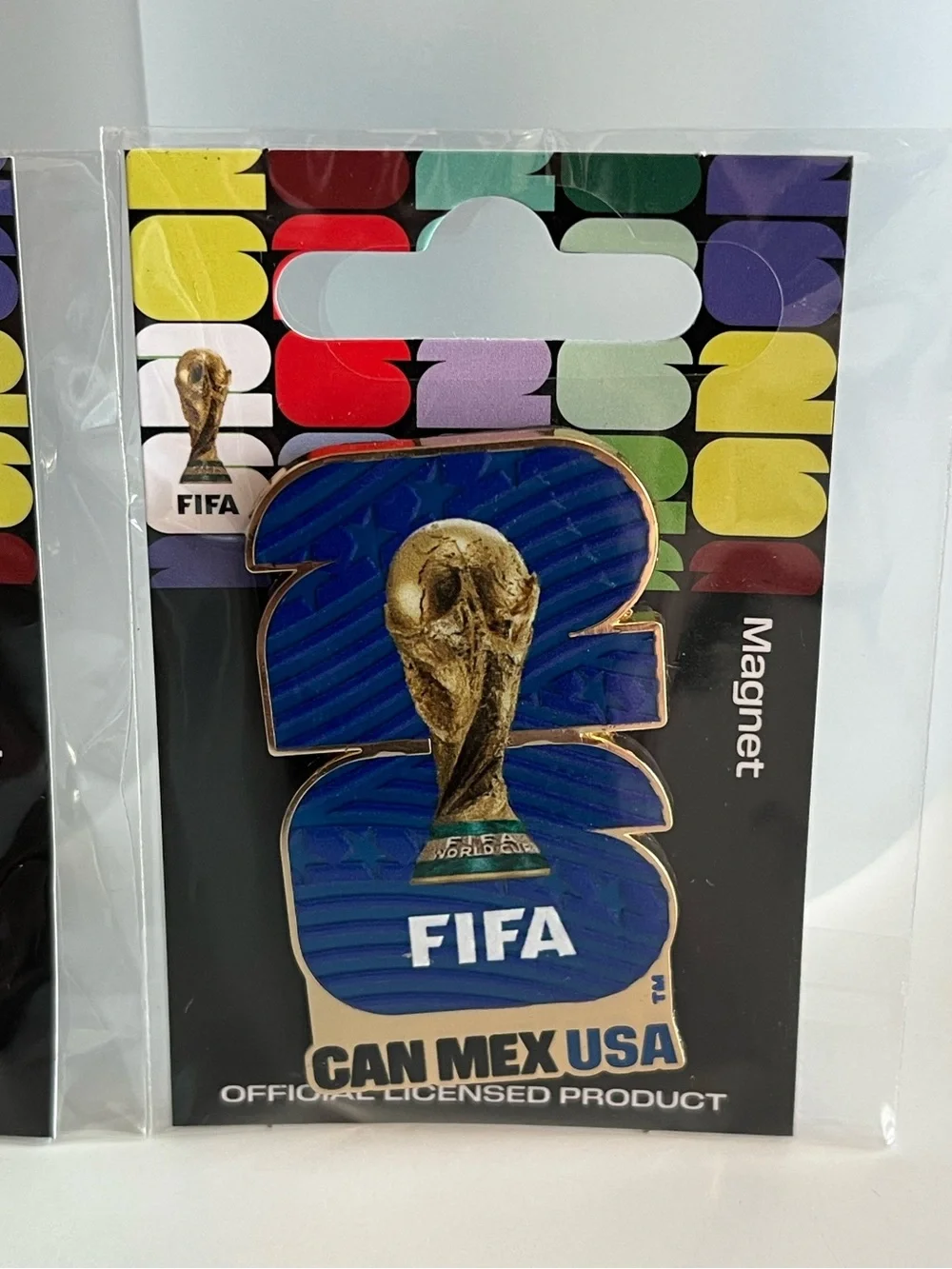 FIFA World Cup 2026 Can Mex USA Magnet Souvenir Soccer Football x 2